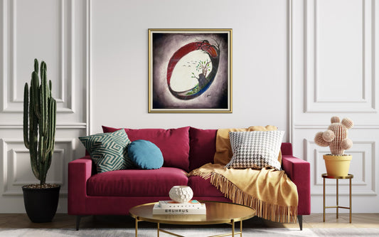 “Cycle de Vie – Renaissance de la Nature” | Œuvre Contemporaine Unique ✨ (tableau Unique)