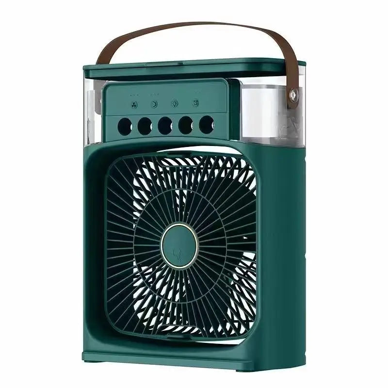 Home Portable Fan Air Conditioner: 3-in-1 Design with Humidifier USB Electric LED Night Light Household Small Air Cooler 2026